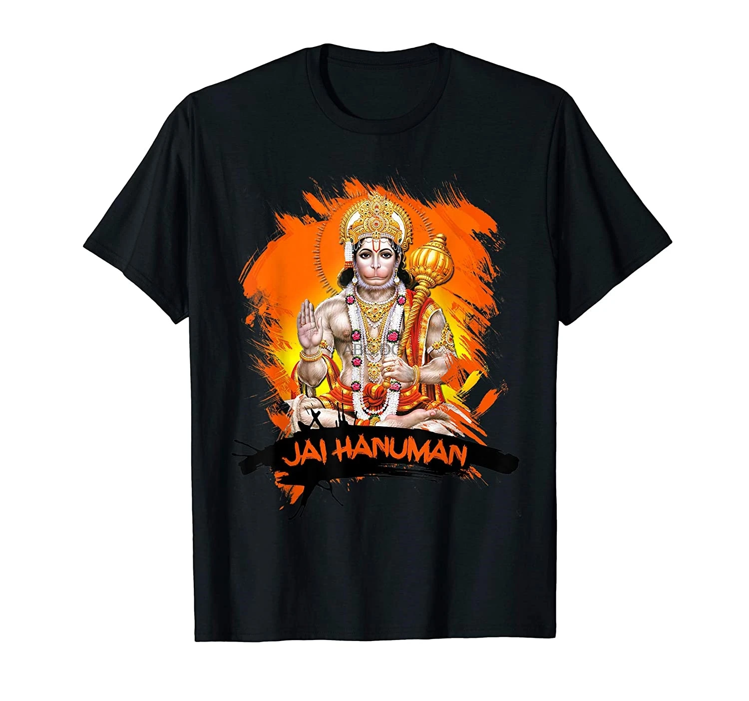 Футболка с надписью испортить Богу индуиста Jai Hanuman (1) |