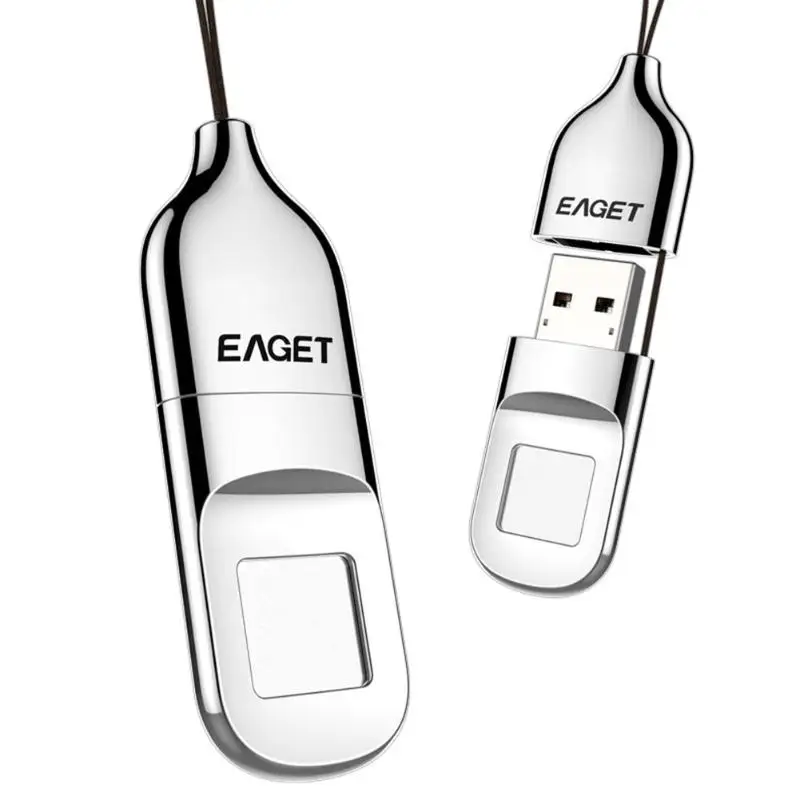 EAGET FU5 портативный флеш-диск USB 2,0 распознавание отпечатка зашифрованная память usb-накопитель для ноутбука
