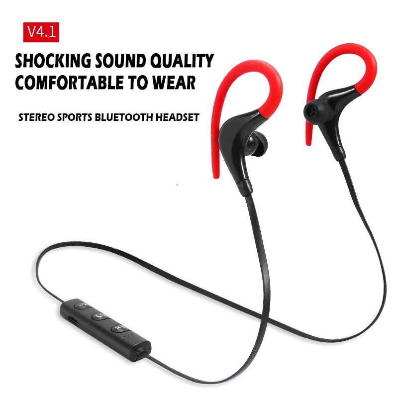 

Hot BT-1 Horn Halter Sports Bluetooth Headset Wireless Mini Dual Handle In-ear