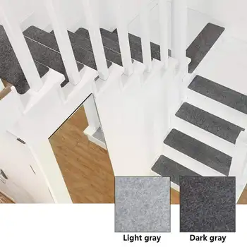 

4PCS/Set Self-adhesive Step Mats Floor Rug Carpet for Stairway Anti-Slip Stair Mats Foot Pad Entrance Mat Safety Pads Mat Home