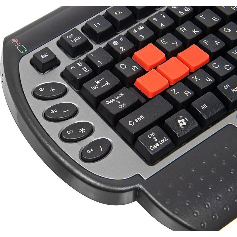 Клавиатура A4 X7-G800MU черный/серый PS/2 Multimedia for gamer