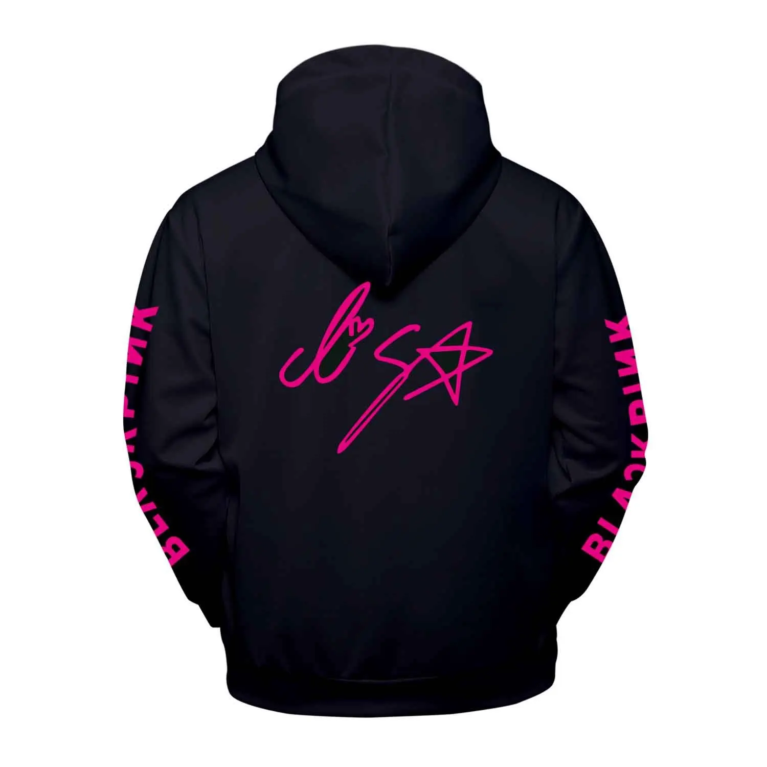 KPOP Blackpink толстовка с капюшоном толстовки для женщин Persona Lisa Jisoo Роза автограф негабаритных худи одежда товары