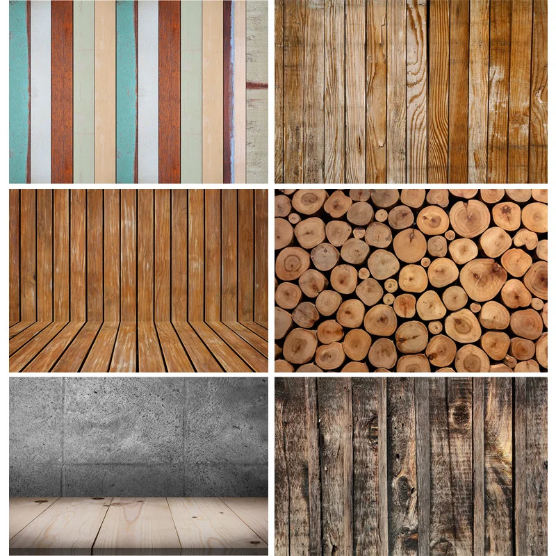 

SHUOZHIKE Vinyl Custom Wood Board Photography Backdrops Props Wooden Plank Floor Photo Studio Background 201119MKB-03