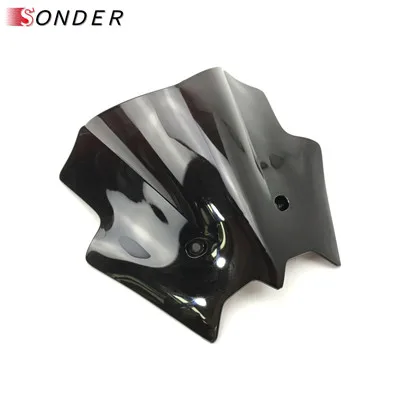 Мотоцикл лобовое стекло из поликарбоната для KTM DUKE 690 KTM690 DUKE690 2012 2013 2012- лобовое стекло, ветровой щиток воздушного потока - Цвет: Black