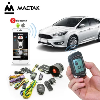 

100M Colorful LCD Display Programmable Car Alarm System With Remote Engine Start Starter Tilt Sensor Shock Warning 2 Way