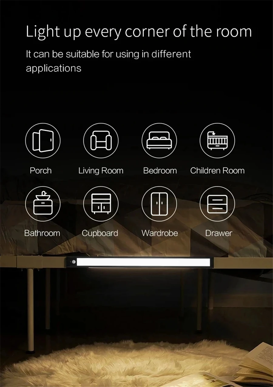YEELIGHT Induction Night Light LED Smart Human Motion Sensor Light Bar Wardrobe Cabinet Corridor Wall Lamps smart night lamp led lamp smart motion sensor