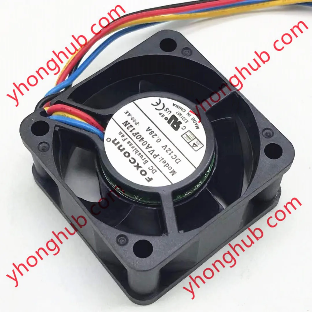 

4-проводной вентилятор охлаждения сервера Foxconn PVA040F12N DC 12 В 0,28 а 40x40x20 мм