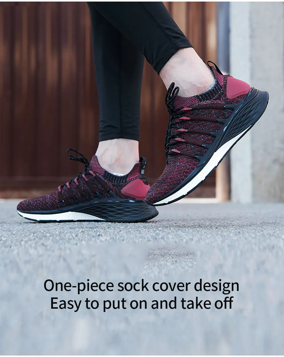 Xiaomi Mijia Sneaker 3 кроссовки для бега с блокировкой Fishbone, эластичная трикотажная обувь, амортизирующая Мужская Спортивная обувь для фитнеса PK Mijia 2