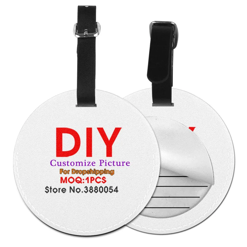 Noisydesigns Custom Round Luggage Tags Suitcases Bag Weeding Tag