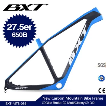 

2020 Toray t800 Carbon Fiber Mountain Bike frame 27.5ER 650B Cycling MTB frameset 15.5/17/18.5/20 carbon bicycle frame BSA/PF30
