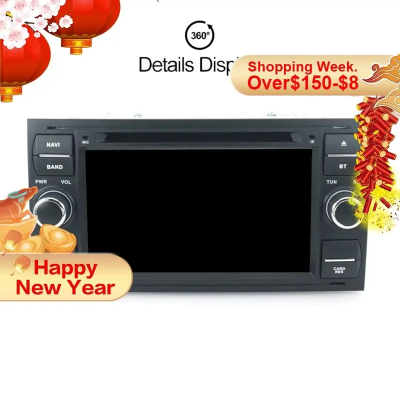 Android 8 1 Автомагнитола для Ford Focus/C MAX/FIESTA/FUSION/GALAXY 2006 2007 2008 2009 2010 2011 dvd плеер GPS navi Auto