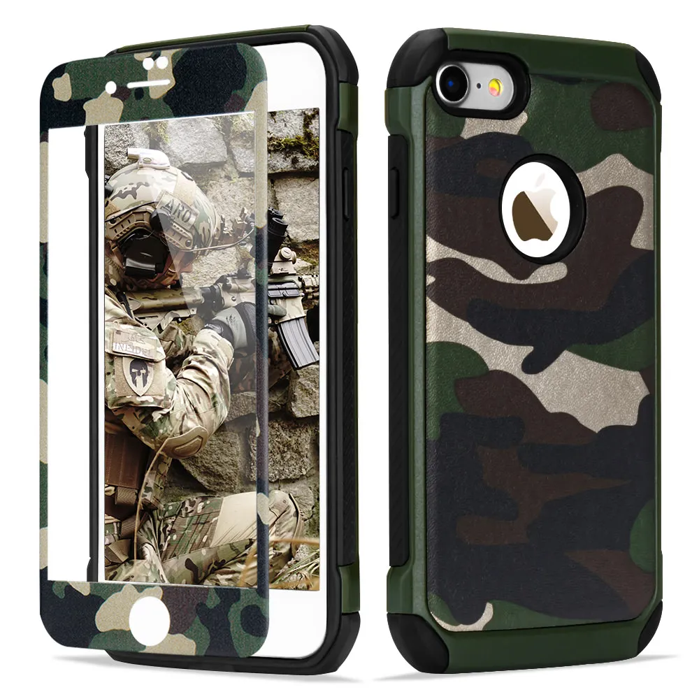 LLZ.COQUE Камуфляжный 360 чехол для телефона iPhone 11 Pro Max X Xr Xs противоударный бампер на