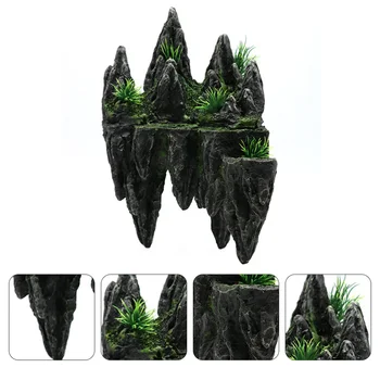 

1Pc Ornament Creative Durable Portable Rockery Resin Ornaments Aquarium Adornment Fish Tank Landscaping Decoration for Home