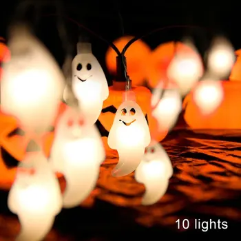 

1.5m 10Led Halloween Pumpkin Ghost Skeletons Bat Spider Led Light String Festival Bar Home Party Decor Halloween Ornament