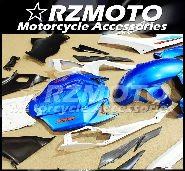 ABS мотоцикл обтекатель комплект для SUZUKI GSXR600 750 K8 2008-2010 год кузов литья под давлением Магазин № 1162