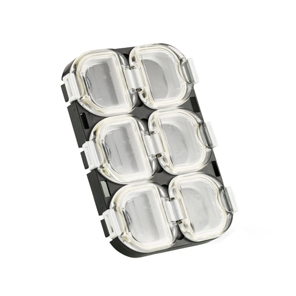 

Tool Accessories Storage 6 Compartments Waterproof Sports For Lure Hooks Mini Storage Case Outdoor Portable Fishing Tackle Box