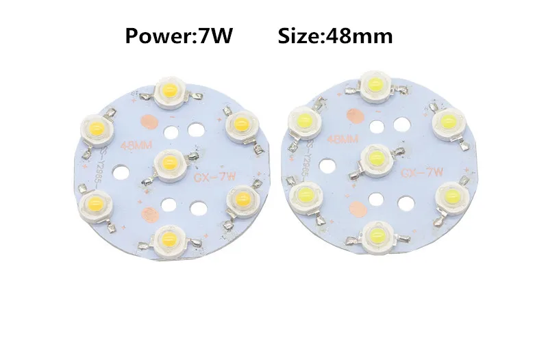 1 шт. 3 Вт 5 Вт 7 Вт светодиодный Cree светодиод светодиодный s чип 1 Вт чипы с 23 мм 30 мм 48 мм алюминиевая печатная плата для DIY фонарик прожектор