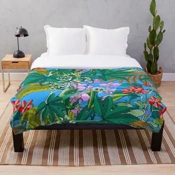 

Secret Oasis Sky Throw Blanket Soft Sherpa Blanket Bed Sheet Single Knee Blanket Office Nap Blanket