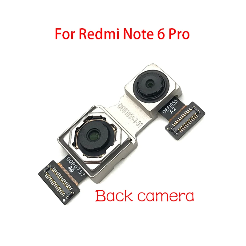 Модуль задней камеры гибкий кабель+ фронтальная камера для Xiaomi Redmi Note 6 Pro замена - Цвет: Back Camera