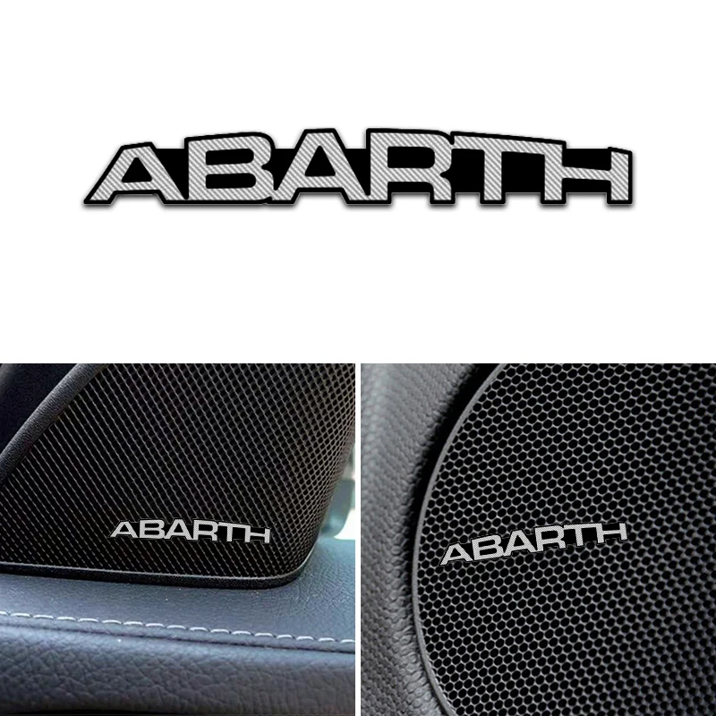 4 шт. автомобиль аудио украсить 3D алюминиевая эмблема Стикеры для fiat abarth punto 500 stilo