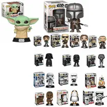 POP FUNKO figura de Star Wars juguetes Darth Vader y Luke Skywalker Leia modelo de figuras de acción
