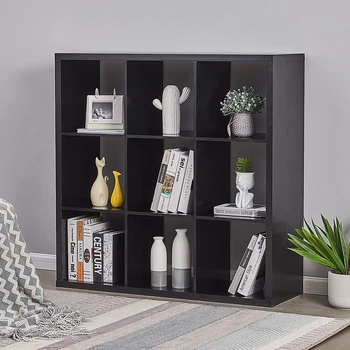 

Livingroom Bedroom 6 Grids Bookshelf Simple Particleboard Storage Rack Book Organizer Display Shelf