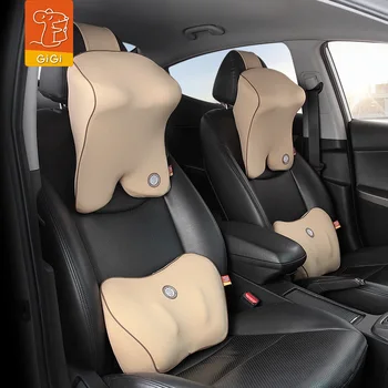 

Car neck pillow cushion cushion shoulder waist cushion memory cotton set