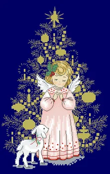 

6-MM Mouse avatar Counted Cross Stitch Kit Cross stitch RS cotton with cross stitch Little angel of Christmas
