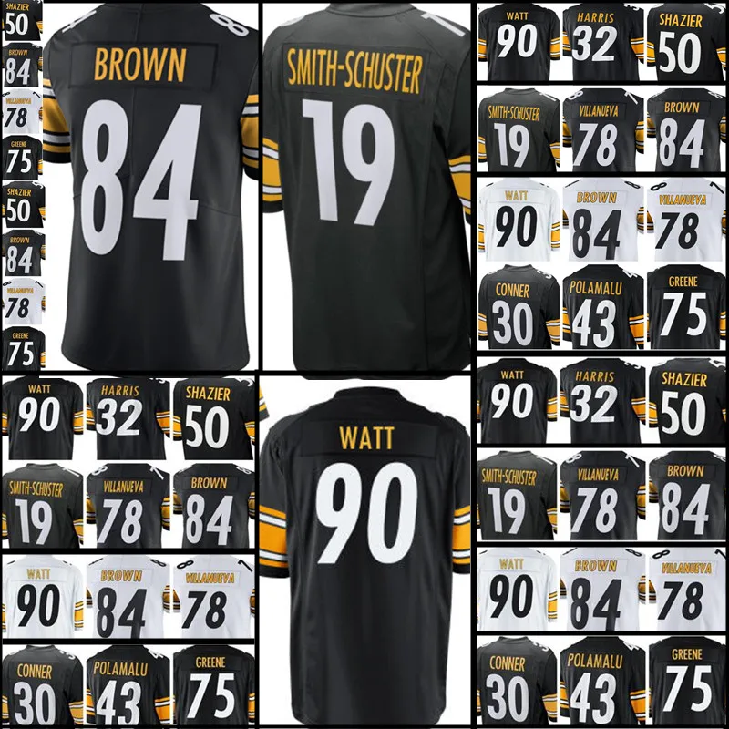 19 Juju Smith-Schuster jersey 90 T.J. Свитер Watt 84 Antonio коричневый 30 Conner 78 Villanueva 26 Bell 7 Roethlisberger