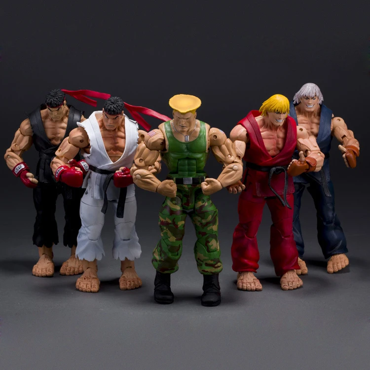 SHF NECA уличная Дуэль классический солдат KEN Guile Gouki chunli Мужская экшн-фигурка модель |