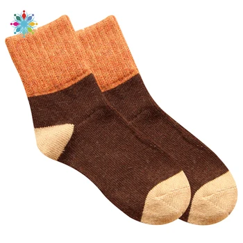 

Hot Thickening Women Men Socks Autumn Winter Rabbit Wool Patchwork Socks Female New Japanese Unisex Tube Sock