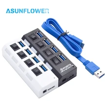 4 порта USB 3,0 разветвитель usb-хаб для настольного ноутбука usb-хаб 3,0 Настольный разветвитель USB3.0 концентратор док-станция Мульти USB ПК Компьютерные аксессуары