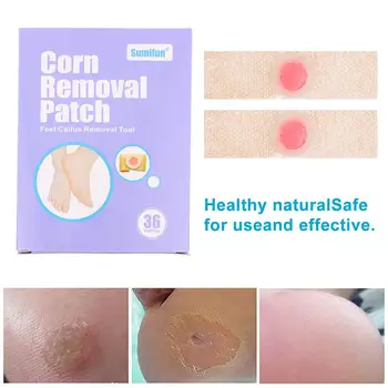 

36pcs Soften Skin Cutin Sticker Wart Removal Plasters Corn Removal Tools