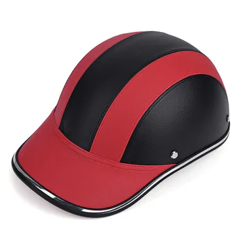 

Motorcycle Half Open Face Helmet Baseball Cap Hard Hat Safety Protect Helmet Universal size with adjustable chin strap lynon