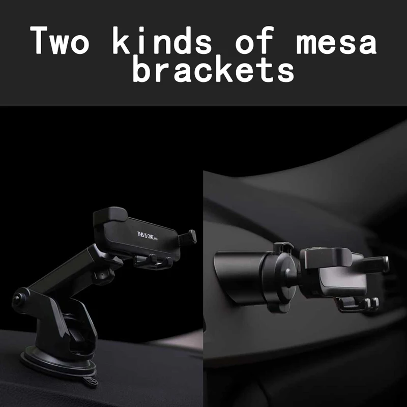 Universal Grip Car Mount Alloy Gravity Phone Holder Stand Bracket For Samsung Phone Accessories