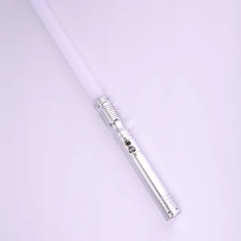 

TXQsaber FOC Lightsaber Force FX 1inch Heavy Dueling Blade Color Change Metal Handle 6 Set of Sound Apprentice Saber-TS013silver