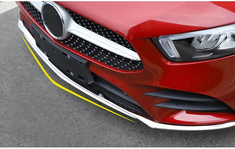 Lsrtw2017 для Mercedes Benz A Class A180 A200 автомобильный передний бампер анти-столкновения Triims интерьерные аксессуары для формовки