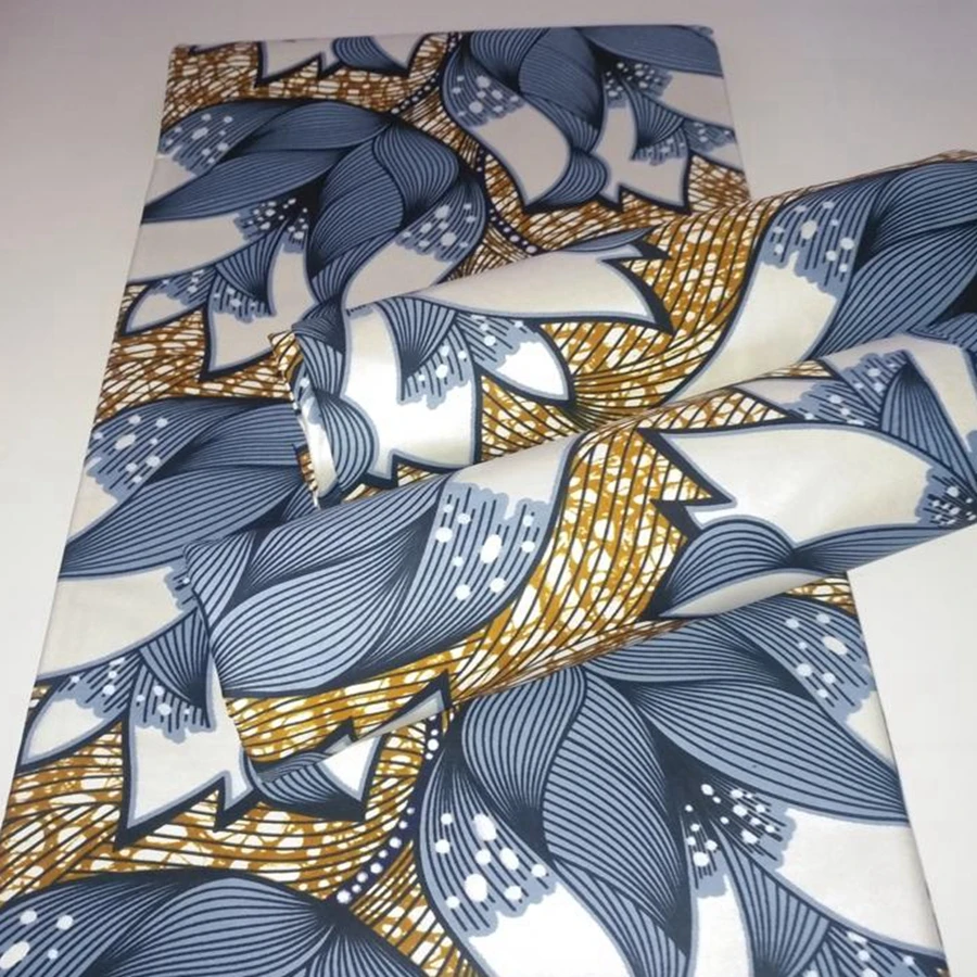 

New African Golden Wax Fabric Fashion 2020 High Quality 100% Cotton African Print Fabric Tissue Wax