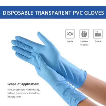 

Guantes Desechables Disposable Latex Rubber Gloves Household Cleaning Experiment Catering Gloves Universal Left And Right Hand