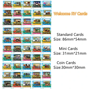 

50pcs Animal Crossing New Horizons Welcome New Leaf Animal Crossing RV NFC Game Card Villager For Amiibo Card NS Switch WiiU