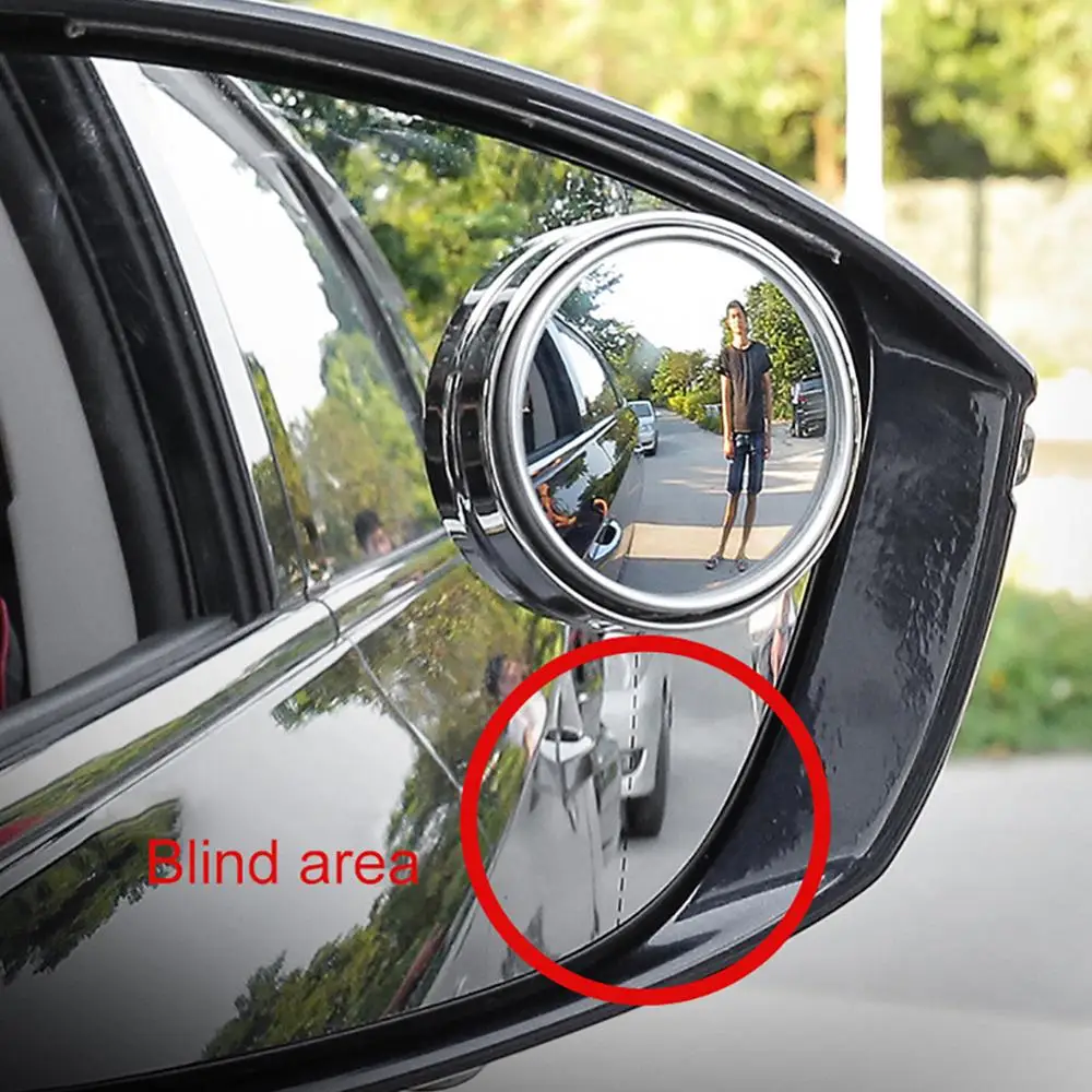 1 пара автомобильных зеркал заднего вида, как правило, автомобильные аксессуары на 360 градусов, регулируемая база для гольфа Polo Passat Mercedes