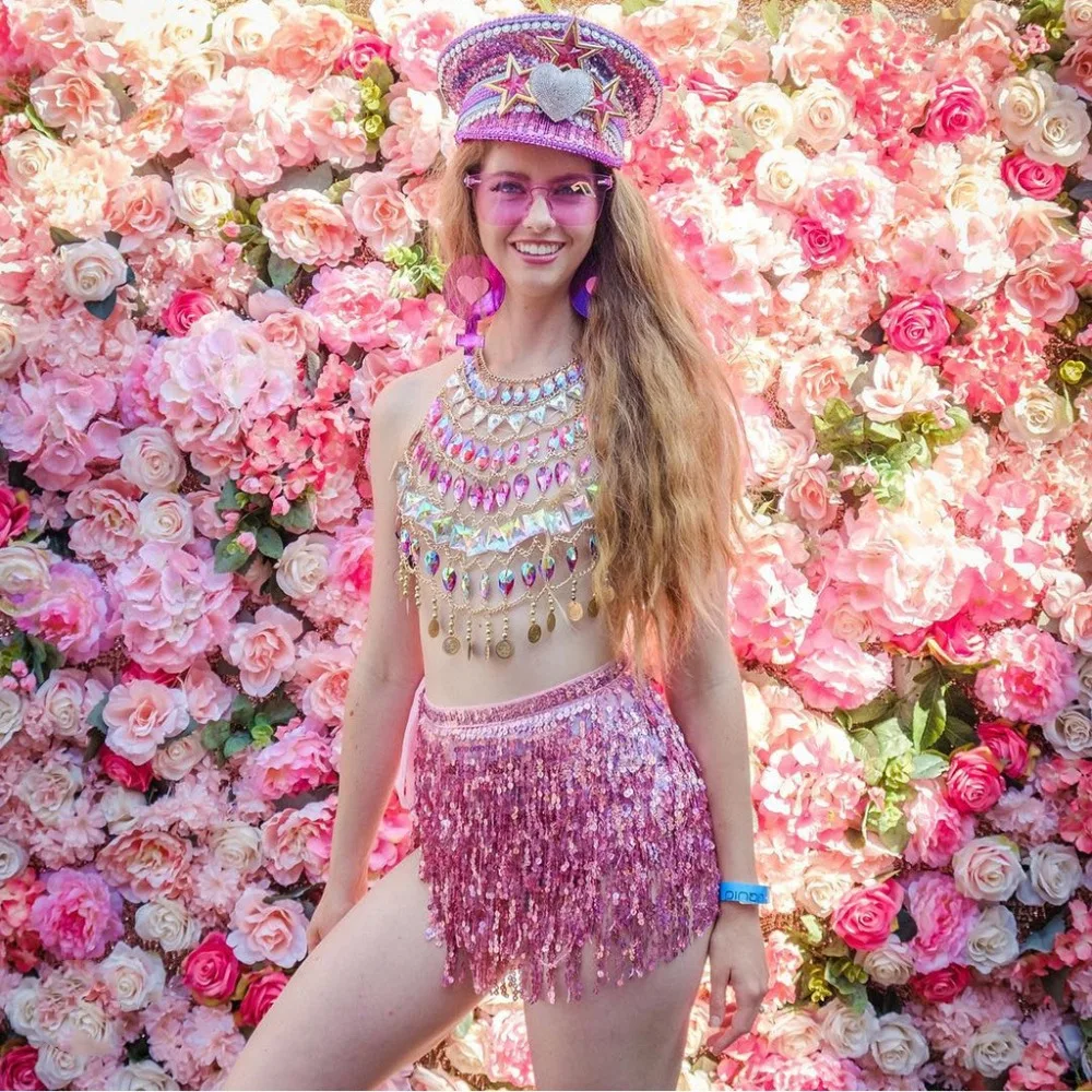 Boho Rhinestone Body Chains Beach Bikini Chain Bra Fashion Charm Harness Body Accessories Jewelry for Women and Girls
