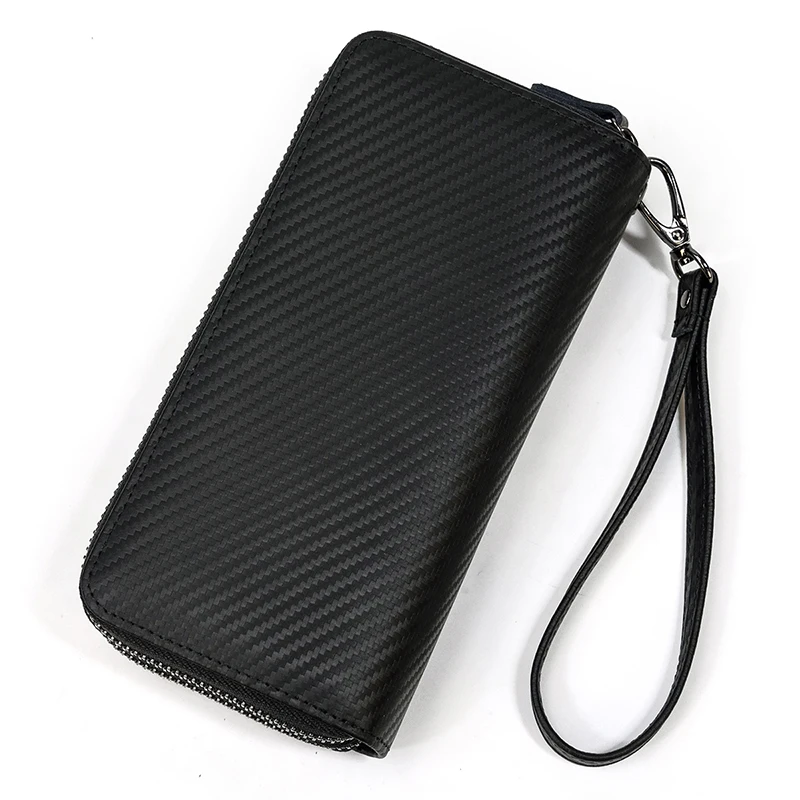 Genuine leather wallet Phone case purse with coin pocket Mens crazy horse Leather long wallet Zip 44 H2c24b33fbf02471ca0a1668fca0e5a8f9