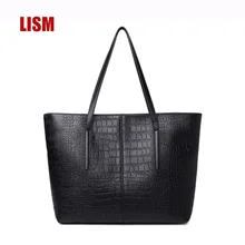 Роскошные женские сумки из крокодиловой кожи высокого качества, классические женские сумки через плечо, черные сумочки