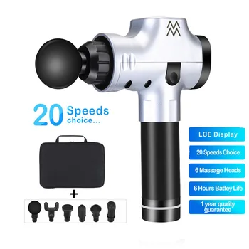 

2200MAH 16.8V Electric Body Head Massager Impact Muscle Massage Physiotherapy Massage Gun Massager Touch Screen Neck Back Relax