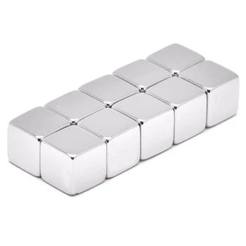 

EASY-50Pcs 10Mm X 10Mm X 10Mm Neodymium Magnets Square 10X10X10 Block Super Strong Rare Earth 10X10X10 Art Craft Connection