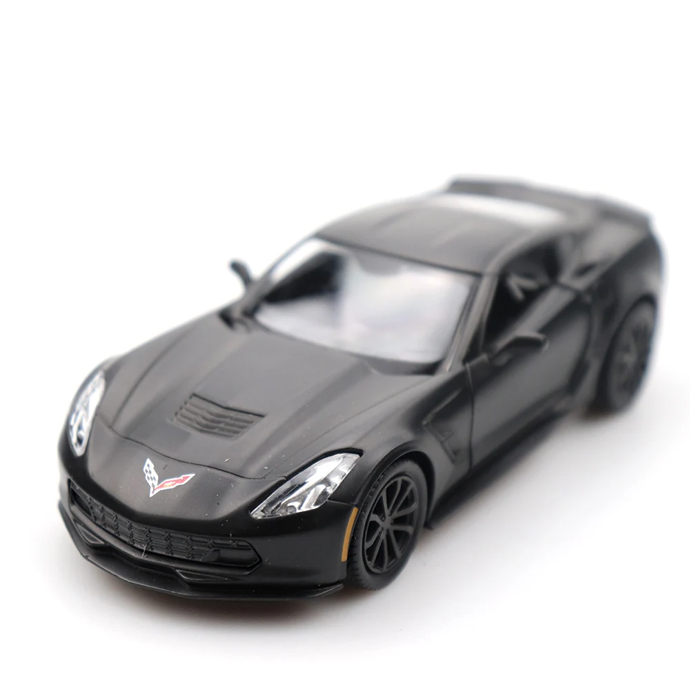 

1/32 Doors-open Corvette C7 Car Black High Simulation Alloy Diecast Car Model Pull Back Collection For Gifts