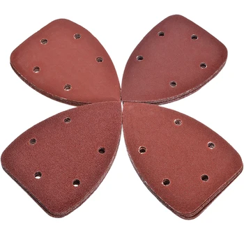 

40Pcs Triangle Sanding Sheets Pads Sandpaper with 5 Holes For Grinding Tool Sanding Abrasive Sandpaper Grit 60/80/120/240