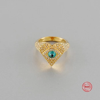 

Fashion Charm Pure 925 Silver Original 1:1 Copy, Mysterious Element Lucky Guardian Elegant Ring Ring Female Luxury Jewelry Gifts