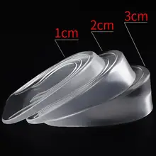 Мягкие силиконовые гелевые стельки для пятки Шпоры боль в ноге Подушка массажер для ног уход за полпяткой стелька для увеличения роста 1 пара